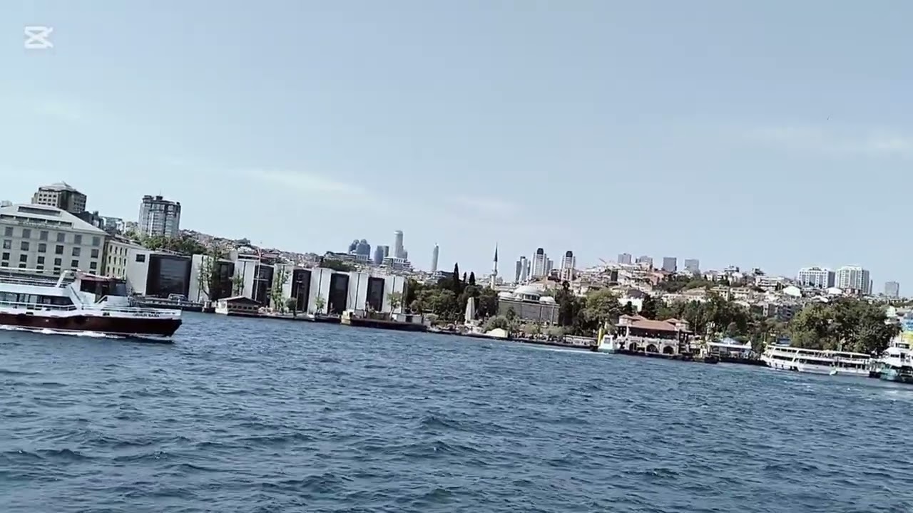 Before cruise ship tour, enjoying the weather and magical beauty of the sea ⛵