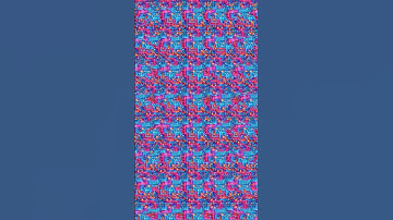 Describe what you see in this Stereogram? #stereogram #hidden #whatisit #challenge #cool