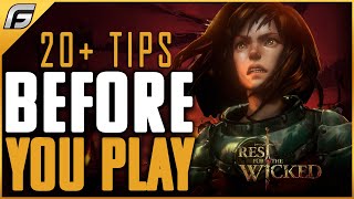 No Rest For The Wicked STARTER GUIDE - Tips You Need To Know Before You Start Playing
