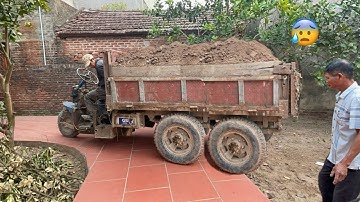 Dàn Công nông một khối chở cát đá cực mạnh máy nổ 24 ngựa | ô tô , máy xúc múc cát | great truck