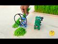 DIY Mini Grass Cutter Machine 😱 @sanocreator