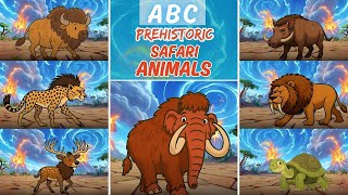 ABC Prehistoric Animals | Animals Names & Sounds | Nursery Rhyme 26TH925