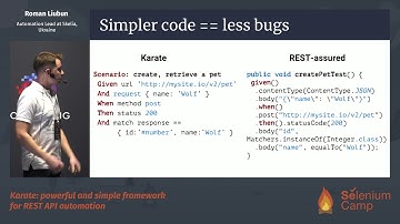 Karate: powerful and simple framework for REST API automation (Roman Liubun, Ukraine) [UA]