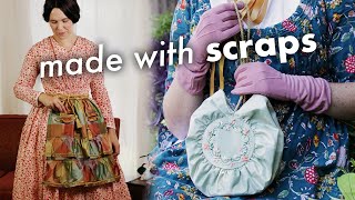 Absolute Frivolity: making a Victorian Sewing Apron & Embroidered Regency Reticule