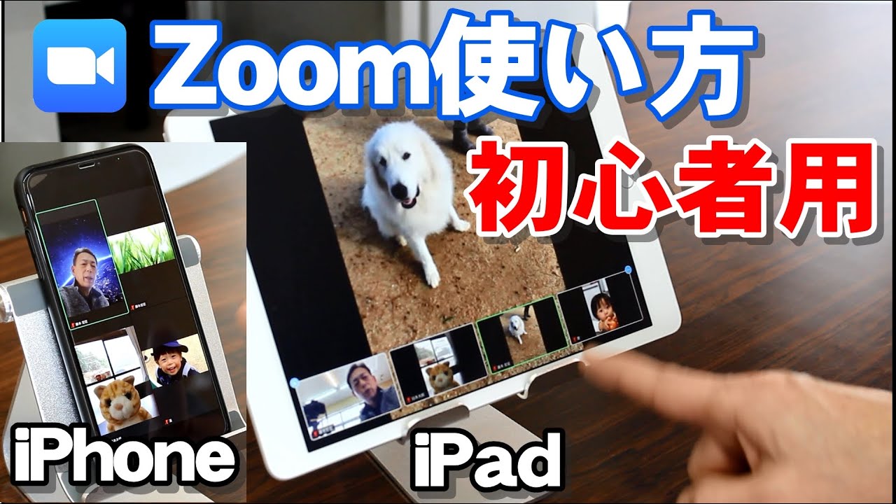 iPad、iPhone  ZOOM（ズーム）アプリ 使い方入門/初心者向け