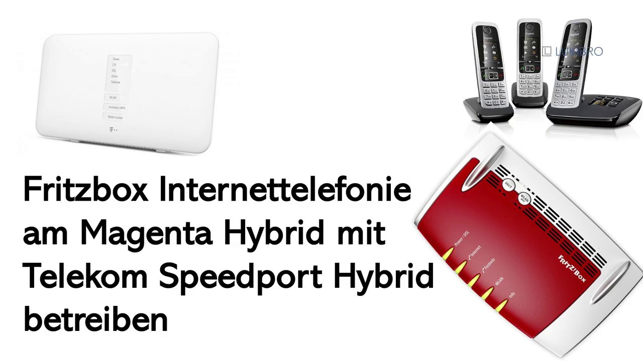 Fritzbox Telefonie (IP-Telefonie) hinter Speedport Hybrid betreiben -  YouTube