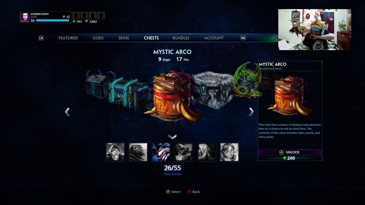 OMG"Best Drops Ever" Opening SMITE Chests YouTube