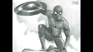 Spiderman Cival War A Dredfunn Mechanical Pencil Drawing