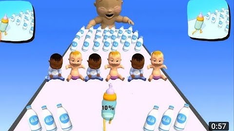 Baby Bottle Run - All Levels Mobile Gameplay iOs, Android  DGHJG