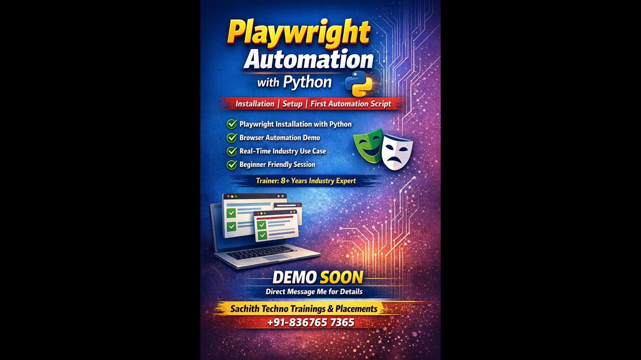 Playwright Automation with Python Installation & First Test Script Beginner Tutorial +91-836765 7365
