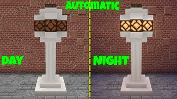 How To Make a Automatic Street Light In Minecraft