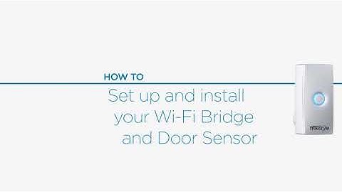 Gainsborough Freestyle Trilock WiFi Bridge and Door Sensor Kit Installation Guide