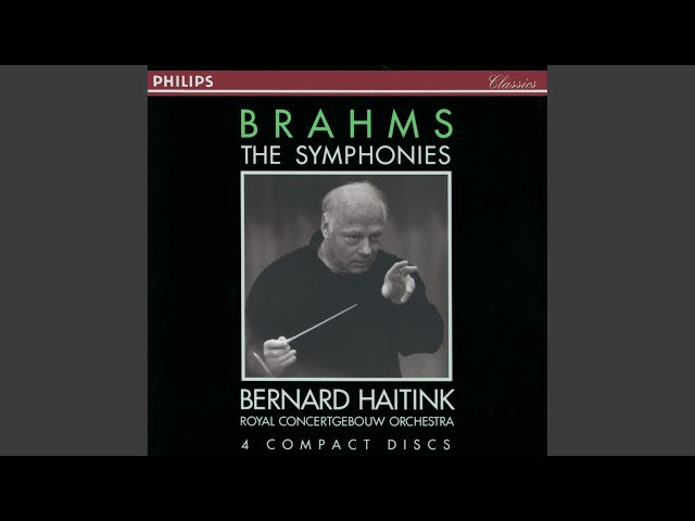 Brahms - Sérénade pour orchestre n°1: 4e mvt : Orch Concertgebouw Amsterdam / B.Haitink