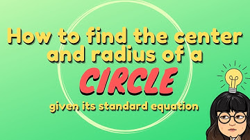 Mini-Math (Circles | Part 2): How to find the CENTER and RADIUS of a circle? [Taglish]
