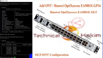 Configuring Huawei OptiXaccess EA5801E-GP16 OLT | Technical Hakim