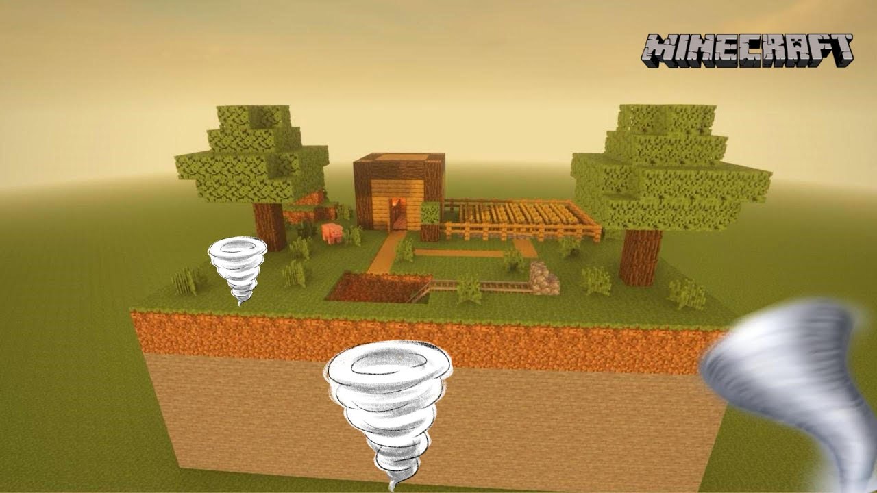 Super Tornado VS Minecraft Village - Teardown - YouTube
