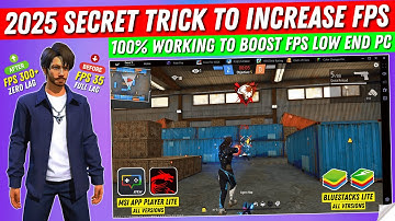 [2025] New Trick to Boost FPS & Fix Lag Low End PC Free Fire | Bluestacks Lite | MSi App Player Lite