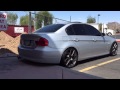 Bmw E90 n52 best staggered setup sizing.