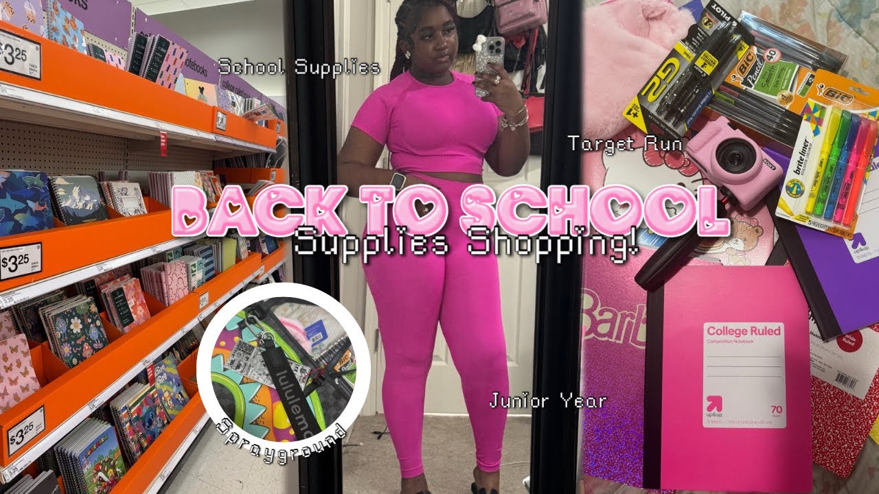 BACK TO SCHOOL SUPPLY SHOPPING + HAUL ‘25 | junior year, target, haul || Kacey Tinwa
