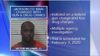 Jackson County man charged with gun and drug crimes