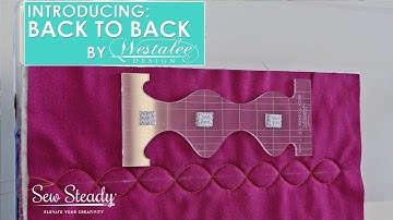 Quilting Wavy Borders with the Back to Back Template from Westalee Design