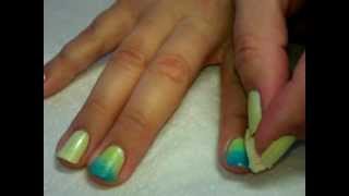 Totally Inspired - Gradient and Stamped Nail Tutorial