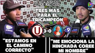 Information UNIVERSITARIO DE DEPORTES: DECLARACIONES DE LOS FUTBOLISTAS TRAS VENCER A JUAN PABLO II Update