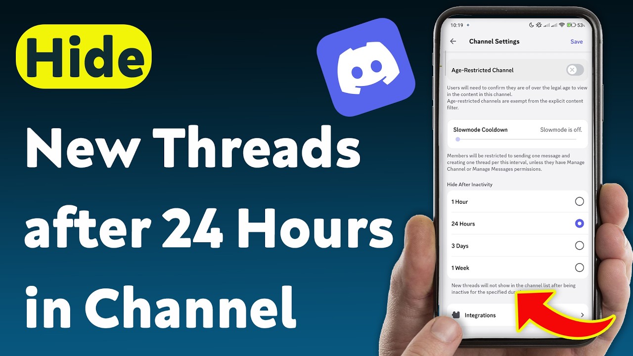 How to Hide New Threads after 24 Hours in Channel Discord (Updated ...