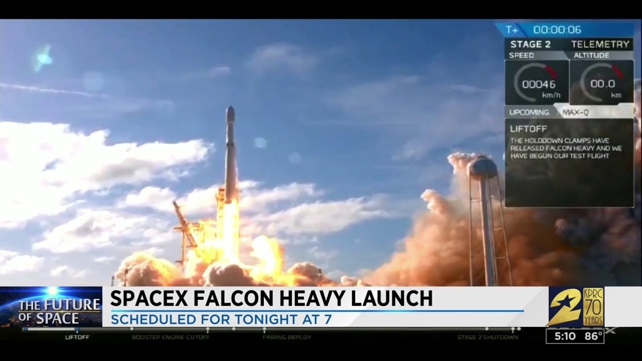 SpaceX falcon heavy launch - YouTube