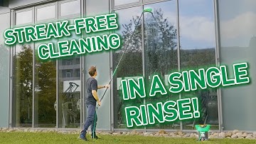 Why you can work much faster with UNGER pure water cleaning than before