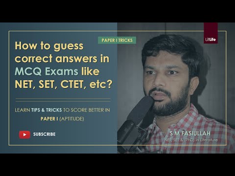 How to guess correct answers in MCQ Exams like NET, SET, etc. | 5 tricks in 5-mins | Aptitude Paper