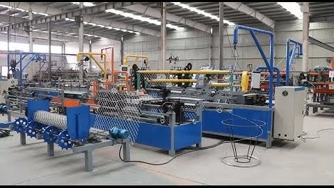 Best price double motor double wire high speed chain link fence machine
