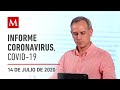 Informe diario por coronavirus en México, 14 de julio de 2020