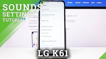 How to Disable/Enable Touch Sounds in LG K61 - Activate Beeping Tones