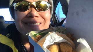 KFC $5FILL UP NEW Kentucky Flatbread & Popcorn Chicken with cookie & drink Review