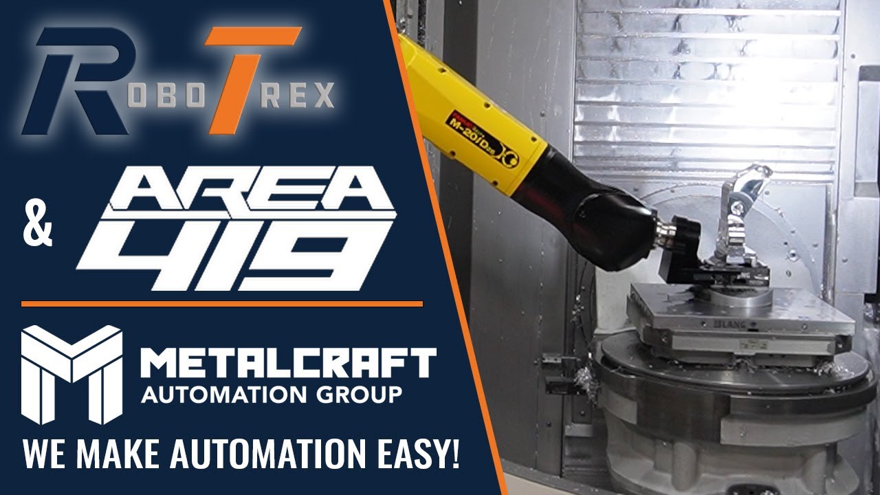 Area 419 & Grob G350 CNC Automation with RoboTrex