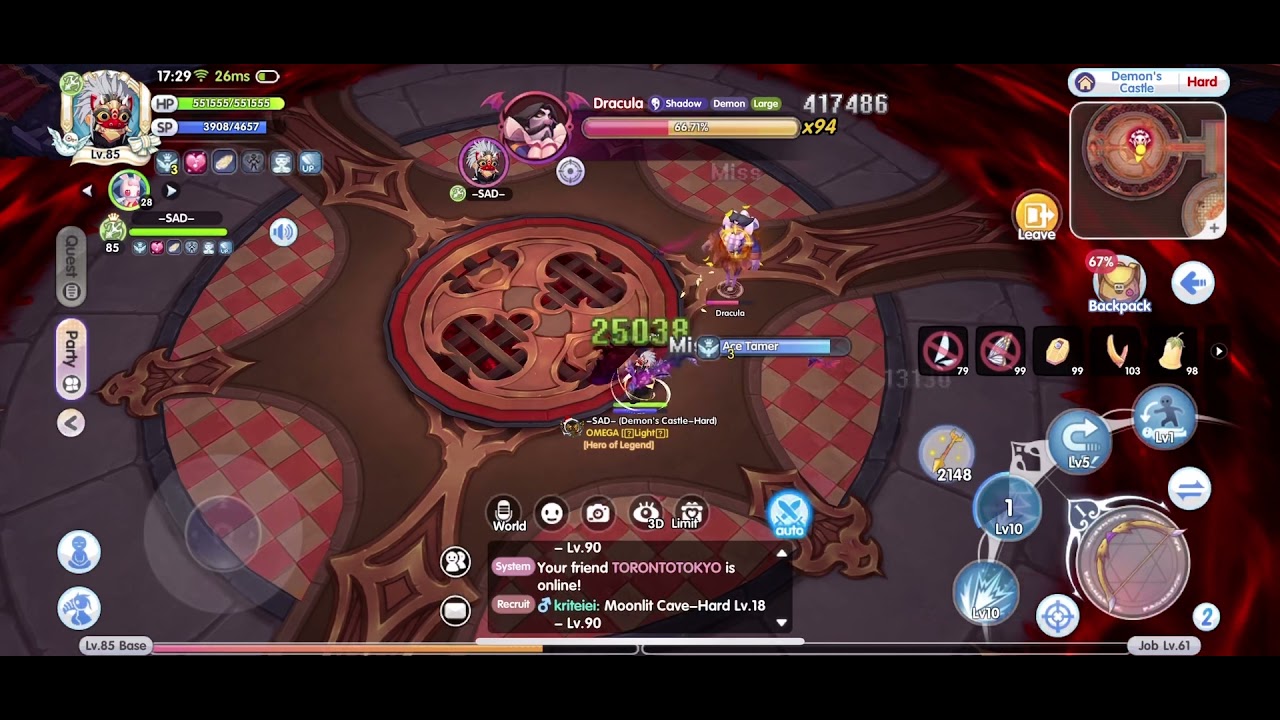 ROX (Dch) lv78 Dracula Instance Hard Sniper solo (Mimir - Bifrost)