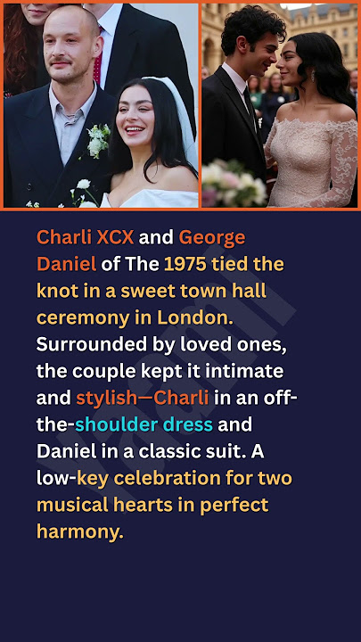 Charli XCX and George Daniel of The 1975 tied the knot in a sweet town hall ceremony in London.