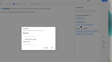 How to create a Dynamic AI Template for a Client Project Proposal