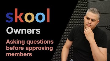 Adding a questionnaire before approving members (free community only)