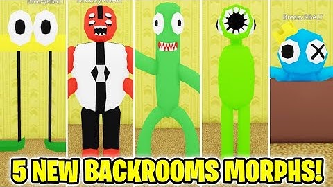 How to get ALL 5 NEW BACKROOMS MORPHS in Backrooms Morphs (ROBLOX)