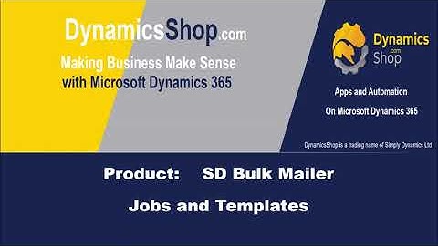 SD Bulk Mailer for Microsoft Dynamics 365 Business Central
