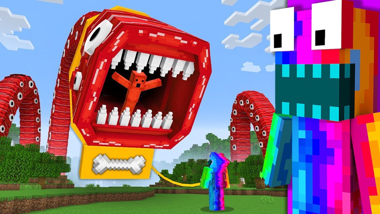 😱ผมจับ Train Eater มาเลี้ยงใน Minecraft (เพื่อสิ่งนี้..?!)