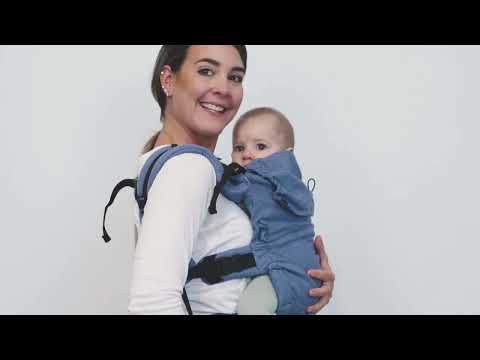 Mochila Portabebés Quokkababy E-Carrier Denim Blue