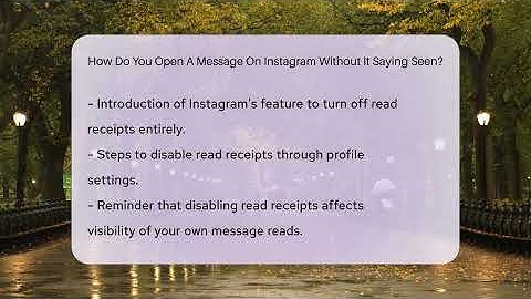 How Do You Open A Message On Instagram Without It Saying Seen? - Everyday-Networking