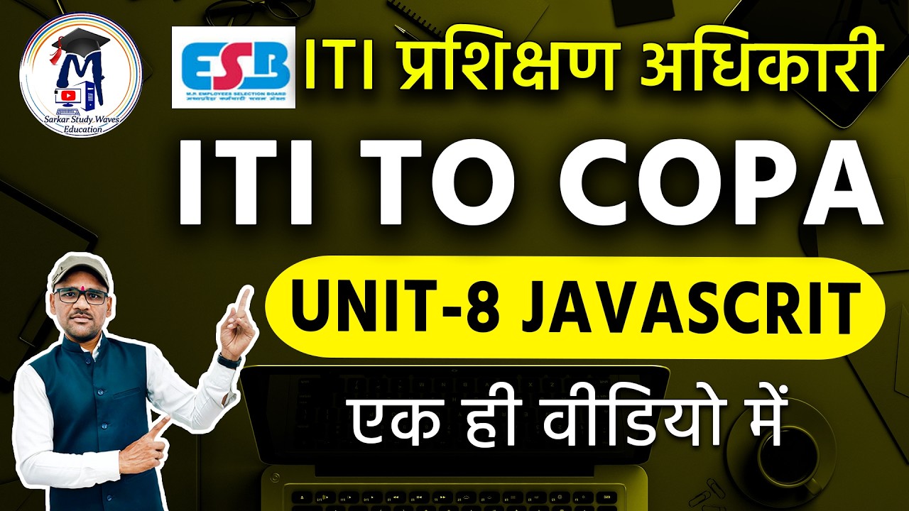 Complete JavaScript in One Video | MP ITI COPA Unit-8 Web Programming