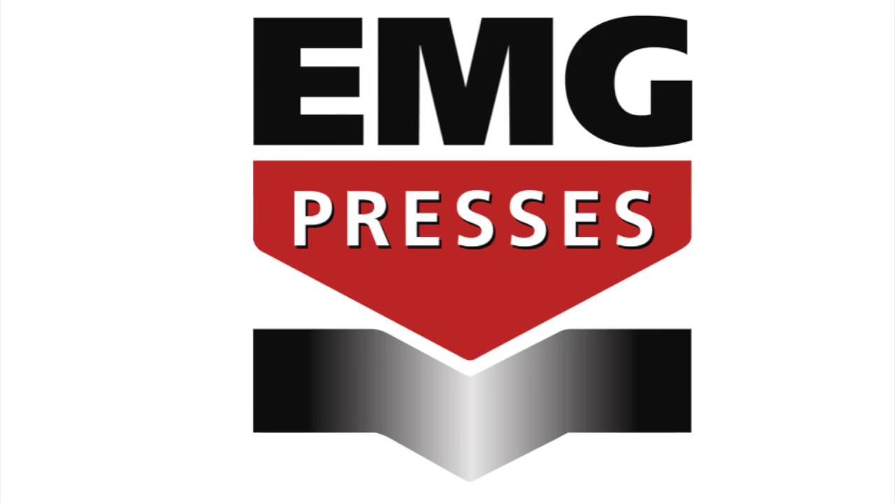De pressed. EMG Press 20 HR. ЕМГ станки. ЕМГ. Logo abbreviation EMG.