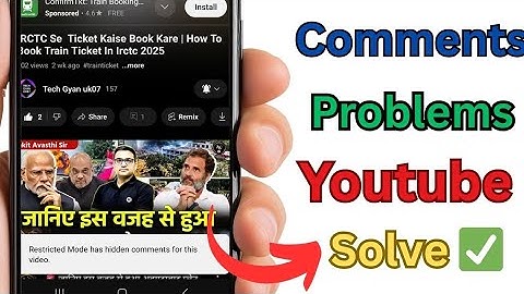 How to remove Restricted mode has hidden comments for this video youtube 2025