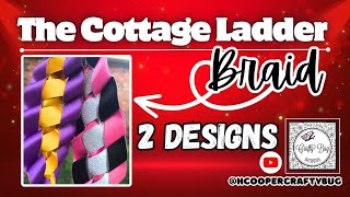 COTTAGE LADDER Braid 2 designs! @thesoutherncottage #homecomingmums #homecomingmumbraid #diy