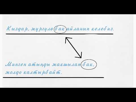 Video: Эмне үчүн омонимдер керек?